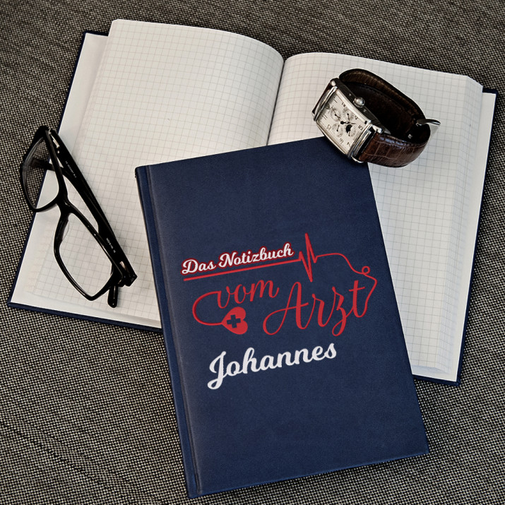 Notizbuch vom Arzt - Notizbuch A5 mit Aufdruck